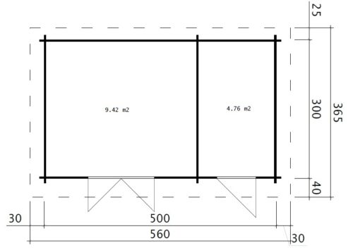 Double Shed C ground plan